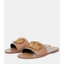 Valentino Garavani VLogo Leather Slides -Valentino Garavani Sales unnamed file 2842