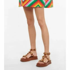 Valentino Garavani Roman Stud Leather Platform Sandals -Valentino Garavani Sales unnamed file 2855