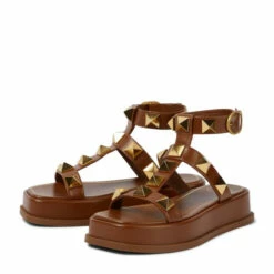 Valentino Garavani Roman Stud Leather Platform Sandals -Valentino Garavani Sales unnamed file 2856