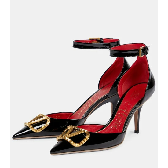 Valentino Garavani VLogo 85 Patent Leather Pumps 6 Valentino Garavani VLogo 85 Patent Leather Pumps - Image 4