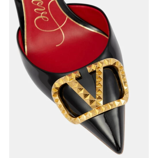 Valentino Garavani VLogo 85 Patent Leather Pumps 7 Valentino Garavani VLogo 85 Patent Leather Pumps - Image 5