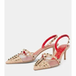 Valentino Garavani Rockstud Alcove Leather And Mesh Slingback Pumps -Valentino Garavani Sales unnamed file 2871