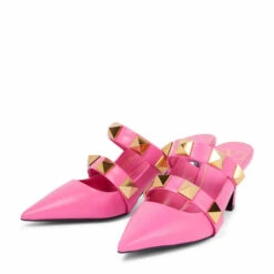 Valentino Garavani Roman Stud 65 Leather Mules -Valentino Garavani Sales unnamed file 2876