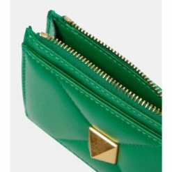 Valentino Garavani Roman Stud Leather Card Holder