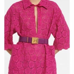 Valentino Garavani One Stud Reversible Leather Belt