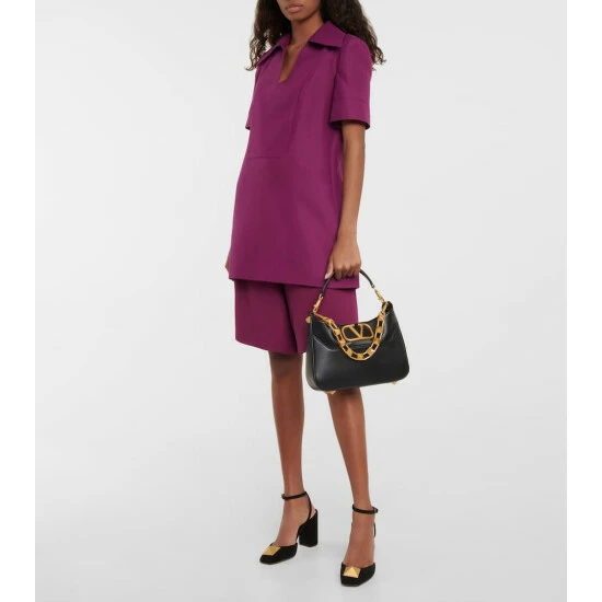 Valentino Garavani One Stud Suede Pumps 3 Valentino Garavani One Stud Suede Pumps