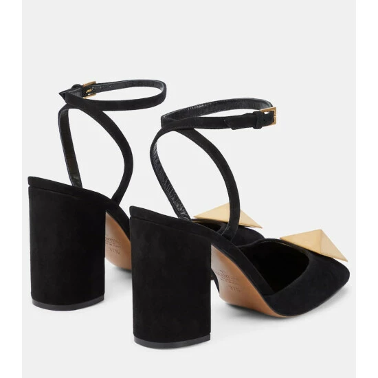 Valentino Garavani One Stud Suede Pumps 4 Valentino Garavani One Stud Suede Pumps - Image 2