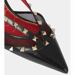 Valentino Garavani Rockstud Alcove Leather Mules -Valentino Garavani Sales unnamed file 2945