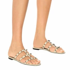 Valentino Garavani Rockstud Leather Slides -Valentino Garavani Sales unnamed file 2969