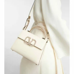 Valentino Garavani VSling Embellished Leather Tote Bag