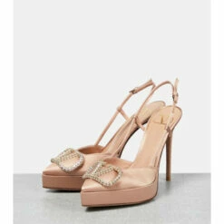 Valentino Garavani VLogo Satin Slingback Pumps -Valentino Garavani Sales unnamed file 303
