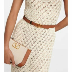 Valentino Garavani VLogo Leather Belt