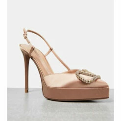 Valentino Garavani VLogo Satin Slingback Pumps -Valentino Garavani Sales unnamed file 304