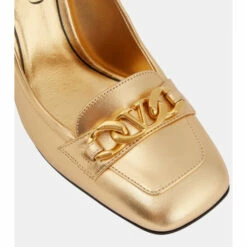 Valentino Garavani VLogo Chain Metallic Leather Pumps -Valentino Garavani Sales unnamed file 3052