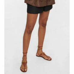 Valentino Garavani VLogo Chain Leather Thong Sandals -Valentino Garavani Sales unnamed file 3055