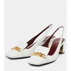 Valentino Garavani VLogo Chain Leather Slingback Pumps -Valentino Garavani Sales unnamed file 3105