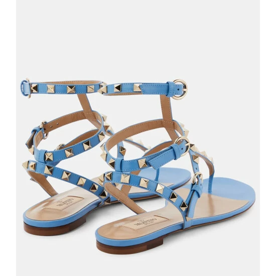 Valentino Garavani Rockstud Leather Sandals 4 Valentino Garavani Rockstud Leather Sandals - Image 2