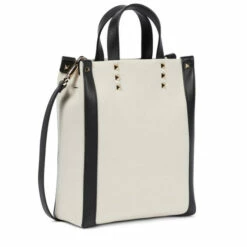 Valentino Garavani VLTN Mini Leather-trimmed Canvas Tote 8 Valentino Garavani VLTN Mini Leather-trimmed Canvas Tote -Valentino Garavani Sales unnamed file 3147