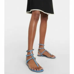 Valentino Garavani Rockstud Leather Sandals 9 Valentino Garavani Rockstud Leather Sandals -Valentino Garavani Sales unnamed file 315