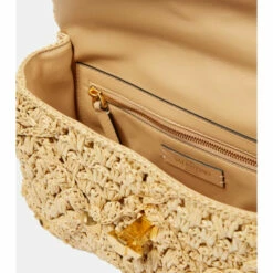 Valentino Garavani Roman Stud Crocheted Raffia Shoulder Bag -Valentino Garavani Sales unnamed file 3152