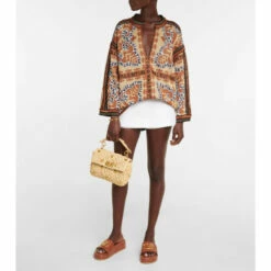 Valentino Garavani Roman Stud Crocheted Raffia Shoulder Bag -Valentino Garavani Sales unnamed file 3154