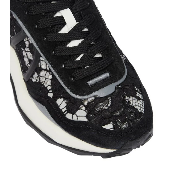 Valentino Garavani Lacerunner Leather-trimmed Sneakers 7 Valentino Garavani Lacerunner Leather-trimmed Sneakers - Image 5