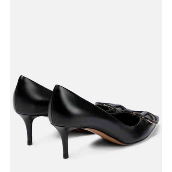 Valentino Garavani VLogo Leather Pumps 4 Valentino Garavani VLogo Leather Pumps - Image 2