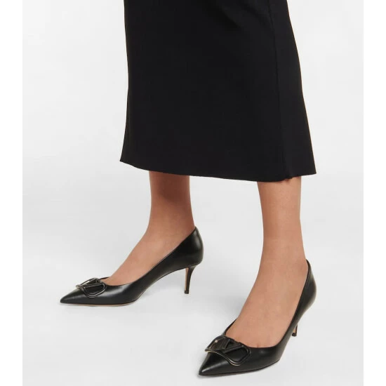 Valentino Garavani VLogo Leather Pumps 5 Valentino Garavani VLogo Leather Pumps - Image 3