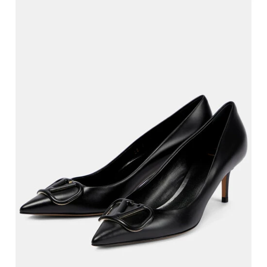 Valentino Garavani VLogo Leather Pumps 6 Valentino Garavani VLogo Leather Pumps - Image 4