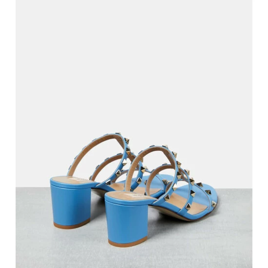 Valentino Garavani Rockstud Leather Mules 4 Valentino Garavani Rockstud Leather Mules - Image 2