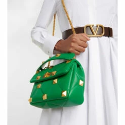 Valentino Garavani Roman Stud Medium Leather Shoulder Bag