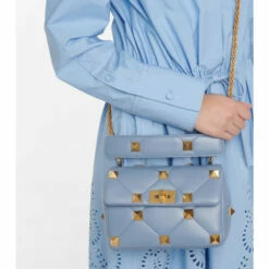 Valentino Garavani Roman Stud Medium Leather Shoulder Bag