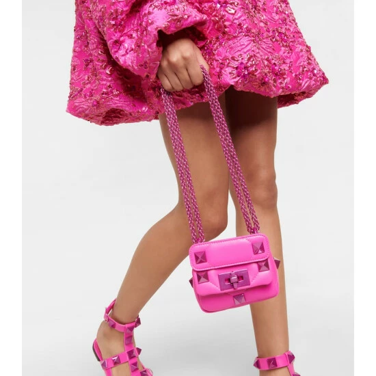 Valentino Garavani Roman Stud Mini Leather Shoulder Bag 3 Valentino Garavani Roman Stud Mini Leather Shoulder Bag