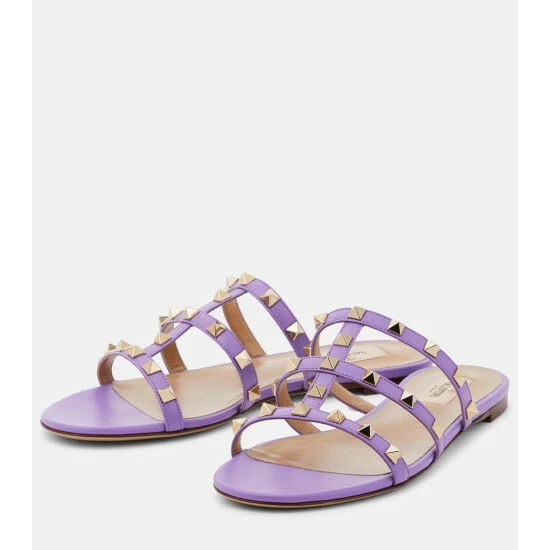 Valentino Garavani Rockstud Leather Sandals 6 Valentino Garavani Rockstud Leather Sandals - Image 4