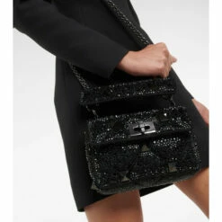 Valentino Garavani Roman Stud Small Leather Shoulder Bag