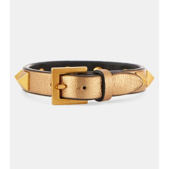 Valentino Garavani Rockstud Leather Bracelet 3 Valentino Garavani Rockstud Leather Bracelet