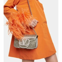 Valentino Garavani Locò Small Beaded Shoulder Bag