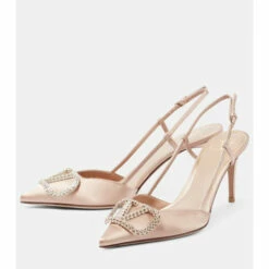 Valentino Garavani VLogo 80 Satin Slingback Pumps -Valentino Garavani Sales unnamed file 3325