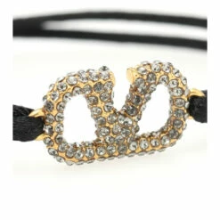 Valentino Garavani VLOGO Crystal-embellished Cord Bracelet 6 Valentino Garavani VLOGO Crystal-embellished Cord Bracelet -Valentino Garavani Sales unnamed file 3355