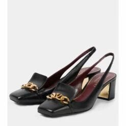 Valentino Garavani VLogo Chain Leather Slingback Pumps -Valentino Garavani Sales unnamed file 3381