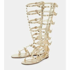 Valentino Garavani Rockstud Leather Knee-high Sandals 10 Valentino Garavani Rockstud Leather Knee-high Sandals -Valentino Garavani Sales unnamed file 3395