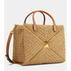 Valentino Garavani One Stud Medium Raffia Tote Bag -Valentino Garavani Sales unnamed file 3424