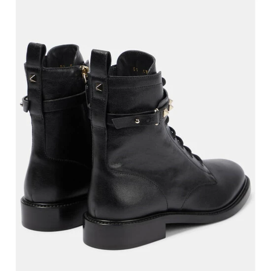 Valentino Garavani Rockstud Leather Ankle Boots 4 Valentino Garavani Rockstud Leather Ankle Boots - Image 2