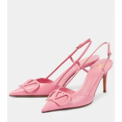 Valentino Garavani VLogo Leather Slingback Pumps -Valentino Garavani Sales unnamed file 352