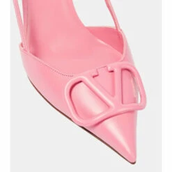 Valentino Garavani VLogo Leather Slingback Pumps -Valentino Garavani Sales unnamed file 353
