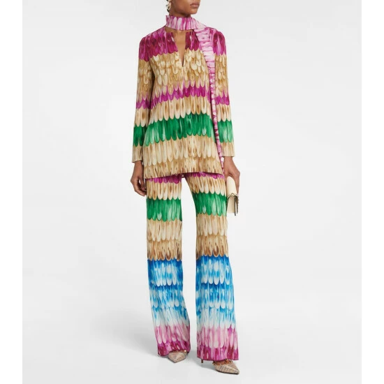 Valentino Garavani Rockstud Striped Pumps 3 Valentino Garavani Rockstud Striped Pumps