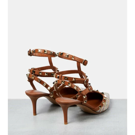 Valentino Garavani Rockstud Striped Pumps 4 Valentino Garavani Rockstud Striped Pumps - Image 2