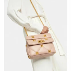 Valentino Garavani Roman Stud Small Leather Shoulder Bag