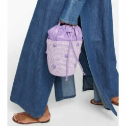 Valentino Garavani Roman Stud Leather-trimmed Bucket Bag -Valentino Garavani Sales unnamed file 40