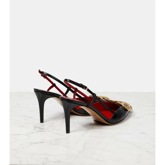 Valentino Garavani VLogo Signature 80 Slingback Pumps 4 Valentino Garavani VLogo Signature 80 Slingback Pumps - Image 2